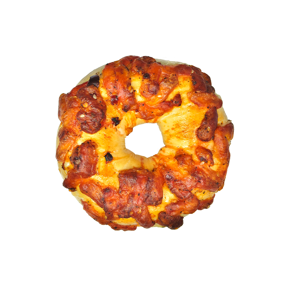 耐嚼百吉饼底滕椒鸡肉百吉饼