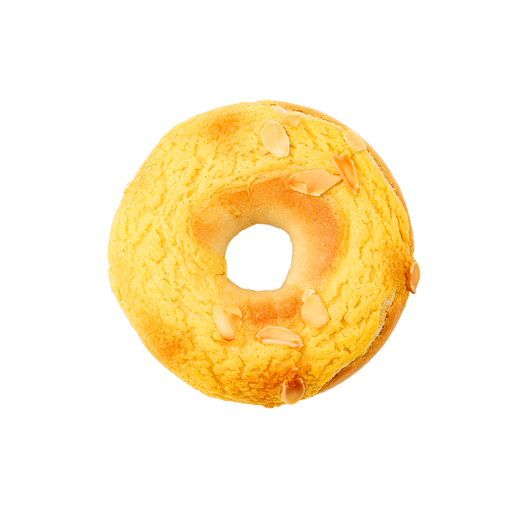 烤杏仁芒果椰子百吉饼