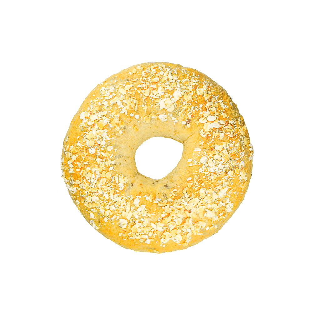 低脂全麦燕麦亚麻籽百吉饼