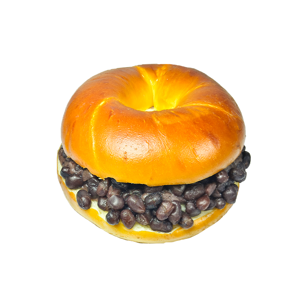 椒盐脆饼红豆奶油芝士百吉饼