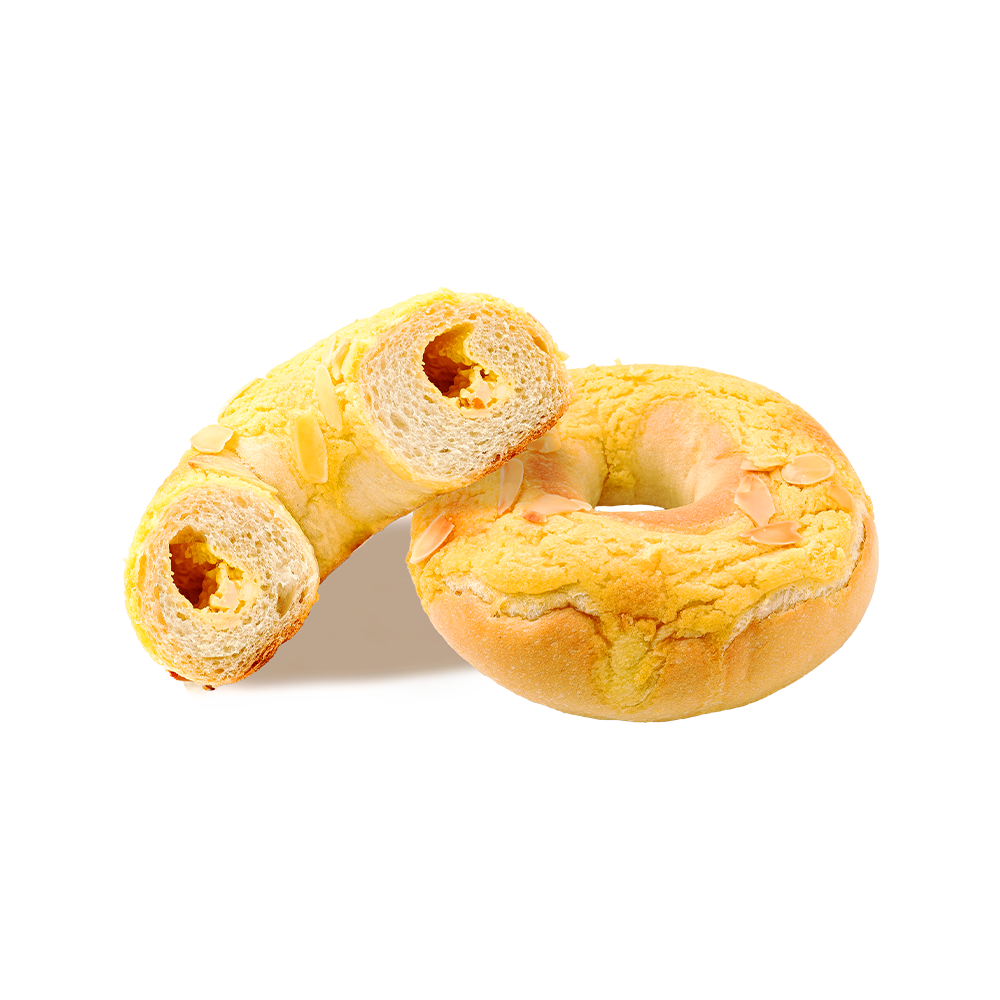 烤杏仁芒果椰子百吉饼