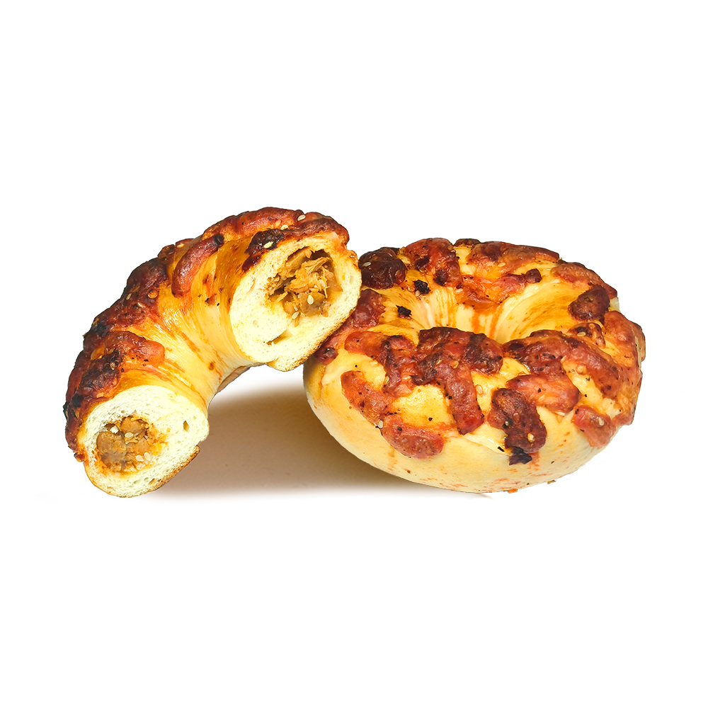 耐嚼百吉饼底滕椒鸡肉百吉饼